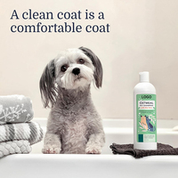 Shampoo anti-démangeaisons pour chien entièrement naturel, parfum d'aloe vera et de concombre, sans savon, apaise la peau sèche, adoucit, désodorise, shampooing à l'avoine pour animaux domestiques, chiens et chats