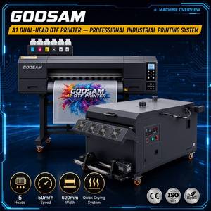 เครื่องพิมพ์อิงค์เจ็ท DTF รุ่น A1 ขนาด 60 ซม. 5 หัวพิมพ์/6 หัวพิมพ์ I1600 I3200 ความเร็วสูง สำหรับพิมพ์ภาพลงบนฟิล์มโดยตรง เครื่องพิมพ์ดิจิทัลสำหรับเสื้อผ้าและสิ่งทอ - Product Image 1