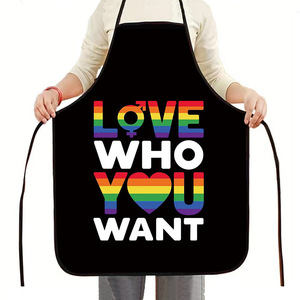 Tablier sans manches 2024, taille unique, imperméable, imprimé, pour la cuisine, avec logo personnalisé, pour femmes et couples - Product Image 4