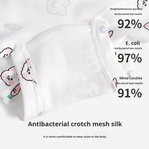 Sous-vêtements pour enfants en coton pur doux pour garçons et filles, taille moyenne et grande, caleçons antibactériens pour enfants, directement de l'usine - Product Image 4