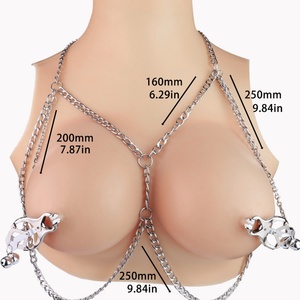 QKKQ Nipple Toys Metal Clamps Nipple <b>Clips</b> for Couples BDSM Game Breast Bondage with Steel Chain Strapon Breast Clamps Sex Toys - Product Image 1