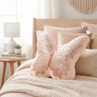 Coussins décoratifs papillon pour la décoration de la maison, lavables, élégants, luxueux, en velours, coussins décoratifs pour canapé