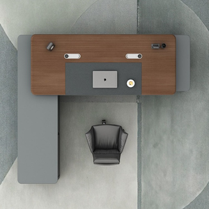 Scrivania moderna, minimalista, elegante, di grande classe con tecnologia di ricarica Wireless, scrivania del CEO - Product Image 3