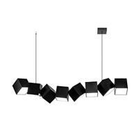 Luminaire suspendu design moderne Boîte carrée Combinaison Éclairage intérieur Suspension LED pour salle à manger Bureau