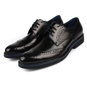Chaussures en cuir classiques pour hommes, à semelles épaisses et talons surélevés, chaussures tendance pour hommes à semelles rouges, nouveau style - Product Image 2