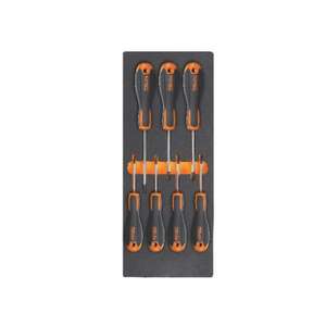 BETA - 024500217 <b>Foam</b> tray with Beta Easy screwdrivers for Torx® <b>head</b> screws (7 pcs.) - EAN 8054809151021 OTHER TOOL SETS - Product Image 1