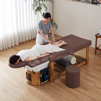 Table de massage en céramique pour salon de beauté, chaise de lavage de cheveux, chaise de shampooing thaïlandaise, lit de spa japonais en bois pour la thérapie de l'eau