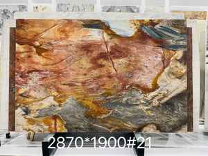 Plan de travail en quartzite <span class=keywords><strong>bleu</strong></span> <span class=keywords><strong>Louise</strong></span>, panneau mural en marbre Azul Luise, design moderne de luxe, dalle de marbre polie pour plans de travail - Product Image 2