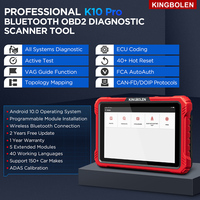 KINGBOLEN K10 PRO Escáner Automotriz OBD2 de Sistema Completo con 34 Funciones de Reinicio CANFD DOIP y Codificación de ECU Herramienta de Diagnóstico para Todos los Vehículos