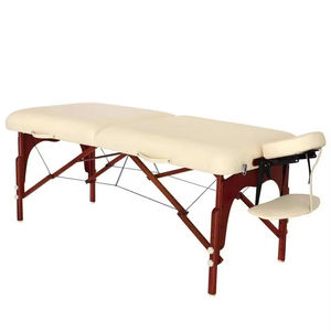 Fabrika doğrudan sıcak satış kirpik yatak masaj yatağı ahşap taşınabilir katlanabilir masaj masası delik ile - Product Image 1