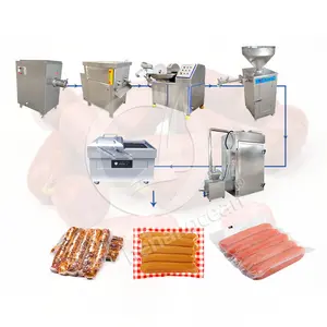 OCEAN Automatic Quantitative Pneumatic Smallest Sausage Make Line Filler Stuffer Twisting Sausage Maker