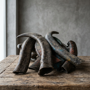 Pointes de corne de buffle naturelles brutes rustiques - Pièces de corne de 10 cm à 30 cm pour manches de couteaux, artisanat et projets de bricolage (réductions pour achats en gros) - Product Image 1