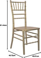 Nouveaux produits : Chaises Chiavari empilables en plastique doré pour la location, événements hôteliers, banquets et mariages à Dubaï, vente en gros