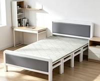 Lit simple pliable pour la sieste L1.9m, lit simple, lit simple pour appartements locatifs, lit en acier pour adultes, lit rigide pour la sieste