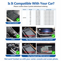 Caja Inalámbrica Android Apple CarPlay para Lexus Nx 300h Rx Rx350 Is Is250 Es Gs Rc Ct Ct200h Ls 600 Lx Lc Ux Gx, Pantalla de Navegación