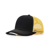 Casquette de baseball respirante pour l'extérieur, style trucker, personnalisable, à cinq panneaux, dos en maille, réglable, snapback, promotionnelle, OEM