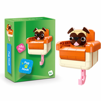 Ensemble de blocs de construction avec crochets muraux, jouet de construction STEM, support mural en briques DIY, kit de modélisme éducatif pour la décoration de chambre d'enfant, cadeau