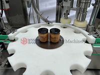 Remplisseuse automatique de bouteilles de beurre d'arachide pour pâte à confiture de sauce au curry