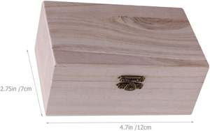 5 Unfinished Wooden Boxes Suitable for Birthday Gifts Wedding or Baby Mementos Christmas Eve Boxes Jewelry Boxes and Family <strong>Stor</strong> - Product Image 3