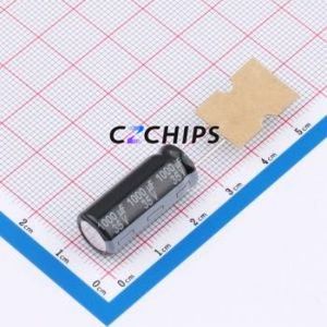 Condensador Electrolítico de Aluminio de Orificio Pasante EEU-FS1V102LB, Orificio Pasante, D10xL25mm 1000uF 20% 35V 1.8525A-120Hz - Product Image 1