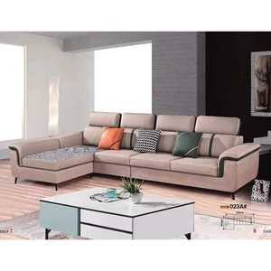 Salas und wohnzimmer möbel sets moderne l förmigen sofa suade stoff tier druck chesterfield-luxus polster - Product Image 5