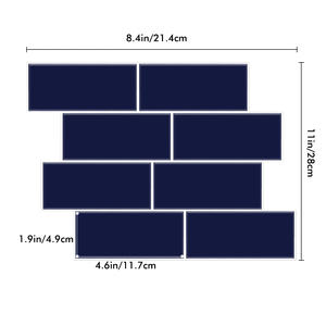 Papel pintado moderno con patrón de <span class=keywords><strong>ladrillo</strong></span> 3D <span class=keywords><strong>para</strong></span> baño, impermeable, PVC, autoadhesivo, espuma, azulejos de <span class=keywords><strong>pared</strong></span>, pegatina, diseño ignífugo - Product Image 4
