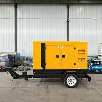 Groupe électrogène diesel silencieux robuste avec coffret étanche pour travaux de construction à distance