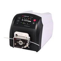 Bomba Peristáltica de Flujo Variable Lead Fluid BT101L, Bomba Dosificadora Multifunción, Máquina Automática de Llenado de Productos Químicos con Medidor de Flujo
