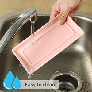 Beurrier <span class=keywords><strong>rectangulaire</strong></span> en <span class=keywords><strong>porcelaine</strong></span> céramique multicolore Offres Spéciales avec couvercle Beurre en liège - Product Image 4