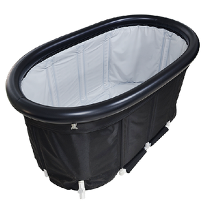 Thép không gỉ PVC oval xách tay Ice bồn tắm giá rẻ một người bồn tắm nước nóng dưới 100 đô la - Product Image 1