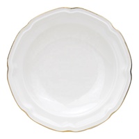 Set de vaisselle en porcelaine blanche, haut de gamme, ustensiles de table, fleur, bordure dorée, 10 pièces