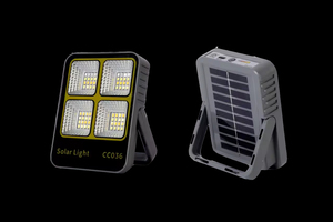 NEW IP65 Solar Powered USB Rechargeable LED Flood <b>Light</b> with Powerbank Battery Emergency Portable Camping <b>Working</b> Lamp - Product Image 2