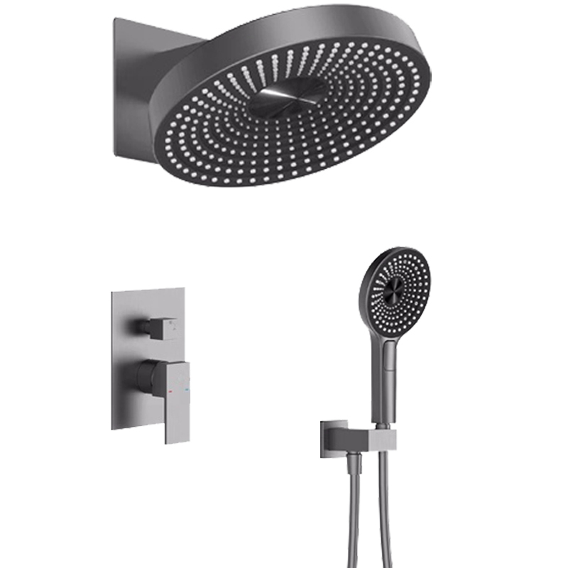Household round top shower head waterfall