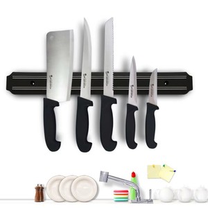 Support magnétique <span class=keywords><strong>mural</strong></span> perforé en plastique personnalisé pour couteaux - Product Image 4