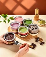 Contenants à dessert en PET transparent de qualité alimentaire, vides, 100 ml, 120 ml, 200 ml, avec couvercles, pour gâteaux, glaces, etc.