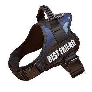 Luxury Pet Accessories 3M Reflective Soft polyester Pet Harnesses Hiking Tactical Dog Harness
