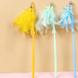 <b>Toys</b> for Pets Wholesale Pet <b>Interactive</b> Movement <b>Cat</b> Teaser <b>Toys</b> Bell Feather for <b>Cats</b> <b>Interactive</b> Movement <b>Toy</b> - Product Image 2