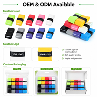 Overgrip Personalizado con Logotipo para Raquetas de Bádminton, Pickleball, Tenis de Playa y Pádel, Cómodo, Antideslizante, de PU, para Empuñadura de Raqueta