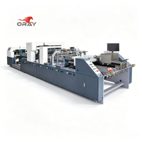 Machine plieuse-colleuse entièrement automatique haute vitesse pour boîtes en carton ondulé, avec correction de déviation et système de verrouillage robuste