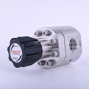 Nr12 HP <strong>Gas</strong> Laboratory High Flow Piston Cylinder <strong>Pressure</strong> Regulator SS316 S1 2 FNPT 5000psi Cylinder Regulator with Two <strong>Gauge</strong> - Product Image 2