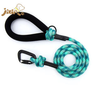 Venta al por mayor Negro Rojo Azul 1,5 M * 1Cm Correa de perro personalizada Personalizable Reflejo Nylon Poliéster Correa de perro mascota - Product Image 2