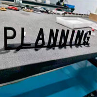 Panneau d'adresse scolaire Dacosign Premium en acrylique et métal, enseigne 3D pour immeuble de bureaux, pour commerces et décoration de bars