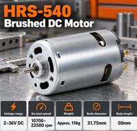 Moteur d'entraînement sans fil HRS540 pour outils électriques, composant de moteur électrique à balais 6V 12V 24V pour assemblages de perceuses