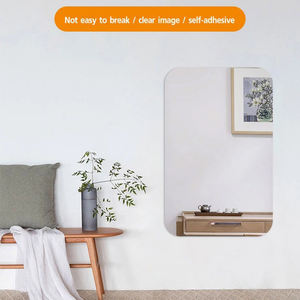 Espejo Adhesivo de Pared Acrílico de 42*27cm para Decoración de Sala de Estar, Dormitorio u Oficina, Adhesivo de Pared Reflectante - Product Image 3