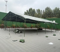 Grande tente tactique robuste résistante au vent en PVC 800 g/m² pour 50 personnes, pour le camping en plein air