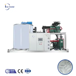 ICEMEDAL IMF10 Industrial 10T/day Flake Ice Maker Making Machine for ice factory low Price Automatic ice flake making machine