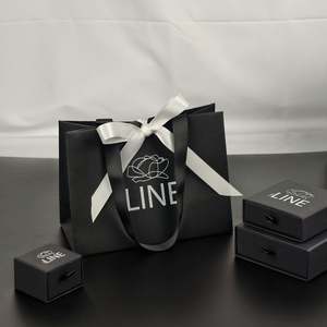 Nouveaux sacs de shopping de luxe personnalisés USM, coffret cadeau pour bijoux, modèle USM006, portable, rectangulaire, 15x6x20cm - Product Image 4