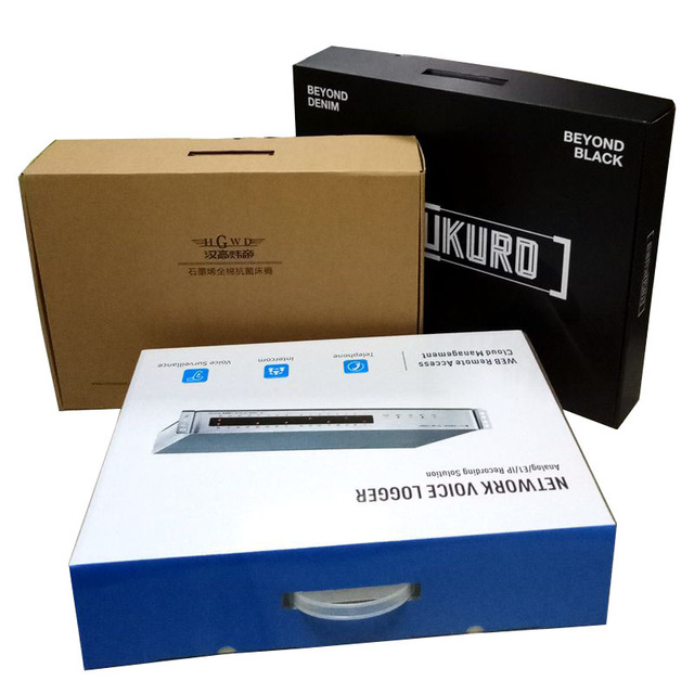 Recyclable Eco Friendly Custom Corrugated Board Paper Electronic Product Packaging Box With Lock for Laptop