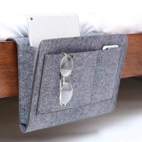 Filz Nachttisch Aufbewahrung tasche Organizer Bett Schreibtisch Tasche Sofa TV Fernbedienung Hängende Caddy Couch Aufbewahrung organisator Bett halter Taschen
