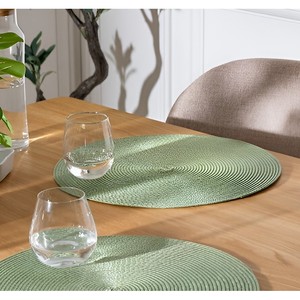 Tovaglietta Rotonda in Polipropilene DIAM. 38 CM VERDE - Product Image 1